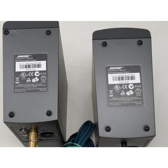 Bose Companion 2 Series II Portable Speaker System w/ Audio Cable No Power Cable - Picture 5 of 5